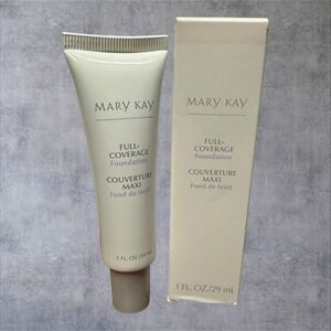 Mary Kay Full-Coverage Foundation Beige 305 366900 1oz NEW Disc. - Gray Cap